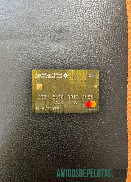 Banco Comercial do Kuwait Mastercard Gold Photolook Front exemplo